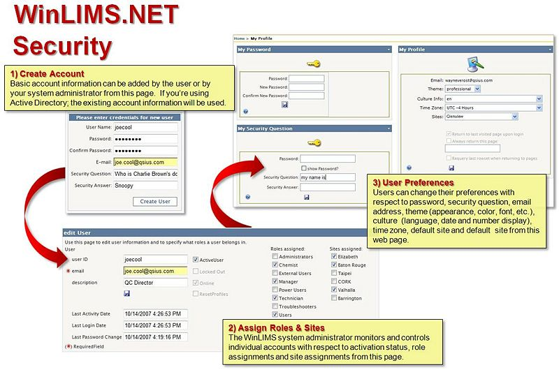 screenshot of WinLIMS.NET Forms Client